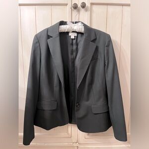 Ann Taylor Loft Classic Black Blazer SM 10 Excellent Condition